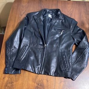 Women’s leather coat size medium